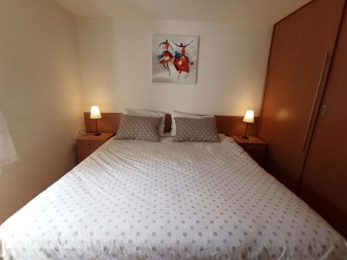 Postel nebo postele na pokoji v ubytování Apartmani Passer