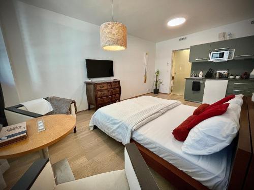 Kuchyňa alebo kuchynka v ubytovaní Harfa Apartment 30