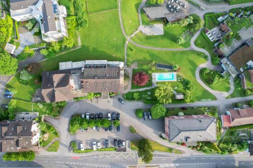 an overhead view of a suburb with houses at Hotel Balm in Lucerne