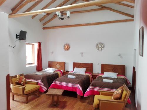 TV a/nebo společenská místnost v ubytování Casa San Pedro Cusco