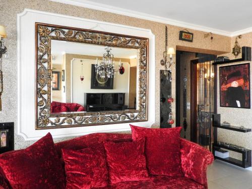 Ruang duduk di Luxury Apartment Rethymno Crete