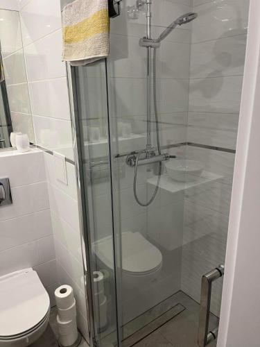 Un baño de Apartament Dworcowa