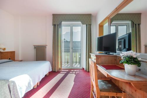 TV a/nebo společenská místnost v ubytování Hotel Lucia