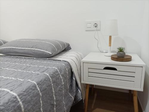 A bed or beds in a room at Independent house in rural setting