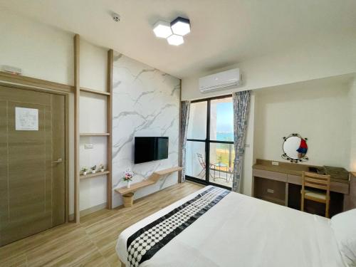 Travel Time Homestayにあるテレビまたはエンターテインメントセンター