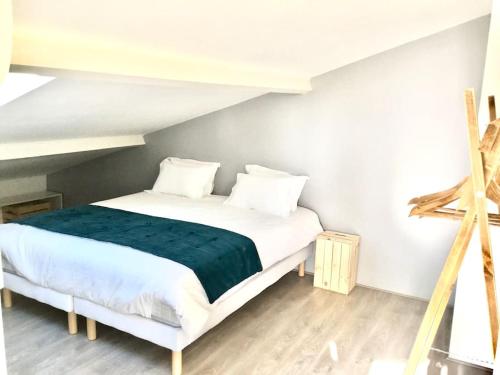 Ένα ή περισσότερα κρεβάτια σε δωμάτιο στο Superbe Villa 11 places à 400 m de la plage
