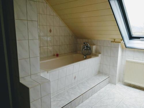 Koupelna v ubytování Ferienwohnung Schmidt Werratal