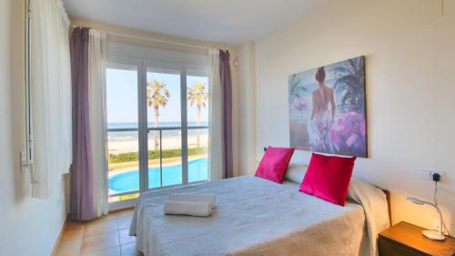 Posteľ alebo postele v izbe v ubytovaní Residencial Azul Marino
