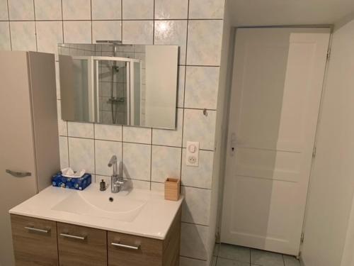 Kúpeľňa v ubytovaní Petite maison lorraine avec cheminée et jardin