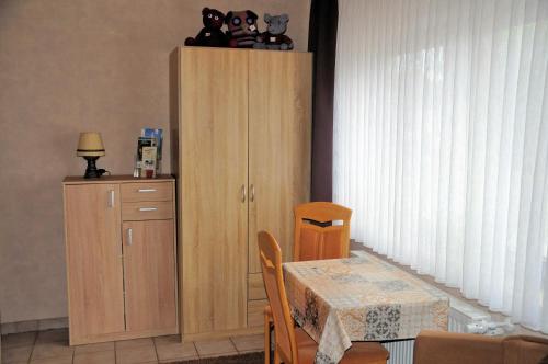Η κουζίνα ή μικρή κουζίνα στο Ferienwohnung Eudenbach