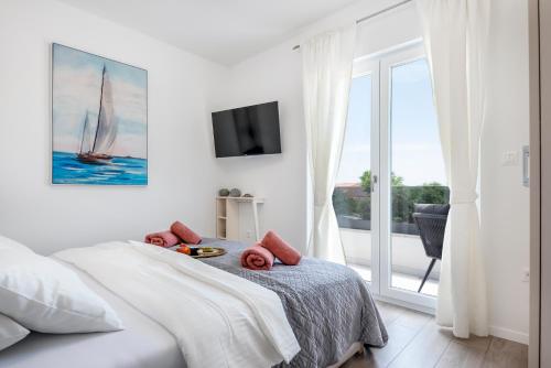 Posteľ alebo postele v izbe v ubytovaní VILLA PRESTIGE