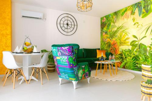 Posezení v ubytování Apartman GREEN