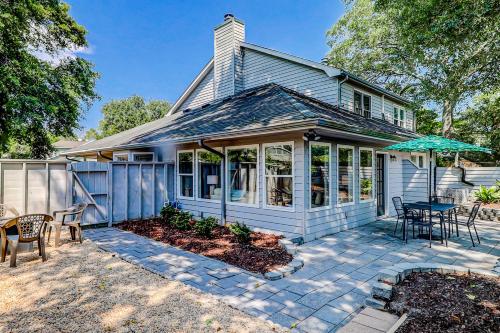 Bygningen som feriehuset ligger i