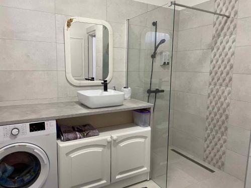 Et badeværelse på Apartment in Balatonbereny - Balaton 18046