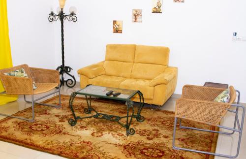 Ein Sitzbereich in der Unterkunft RESIDENCE rubis