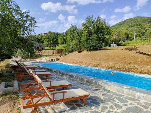 Poolen vid eller i närheten av Agriturismo Borgo Biaia