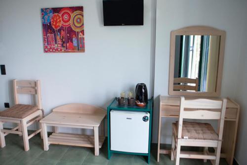 TV a/nebo společenská místnost v ubytování Eri Rooms to Let