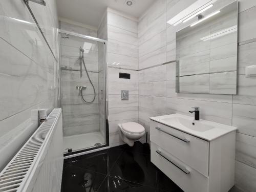 Ένα μπάνιο στο Apartamenty Hayduk