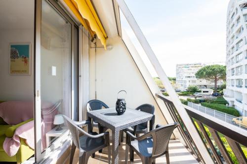 Balkón alebo terasa v ubytovaní Studio Vasco / confortable / lumineux / parking privé
