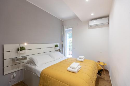 En eller flere senge i et værelse på Amazing Viale Trastevere with Terrace