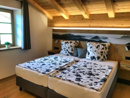 Katil atau katil-katil dalam bilik di Ferienwohnung Kaindl