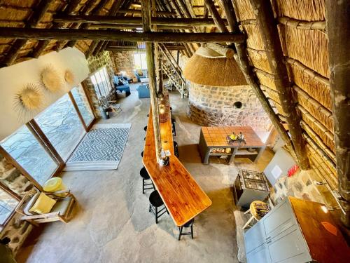 Ruang duduk di Tugela River Lodge