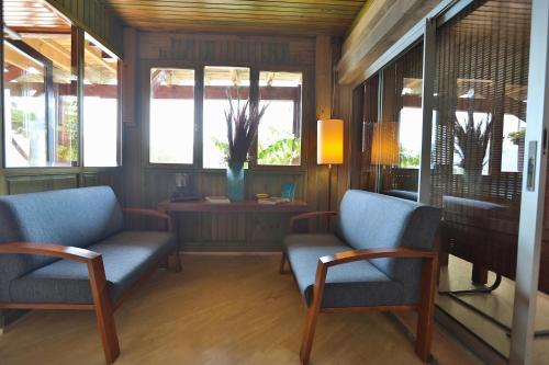 Ruang duduk di Happy Hotel Kalkan