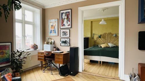Postel nebo postele na pokoji v ubytování ApartmentInCopenhagen Apartment 1494