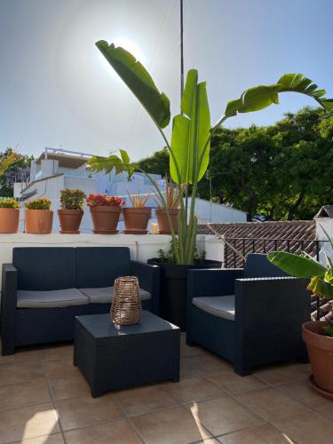 Posezení v ubytování Big terrace penthouse in Marbella Old Town