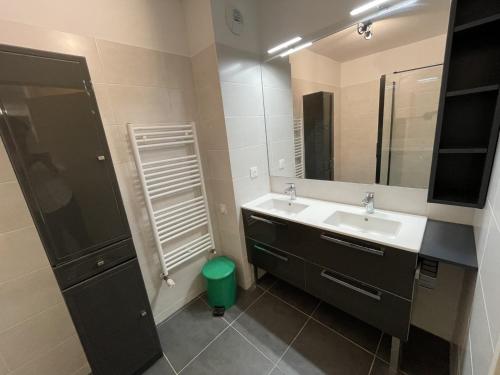 a bathroom with a sink and a mirror at Appartement cosy pour 5 pers. à Arcachon avec balcon et équipements complets - FR-1-474-213 in Arcachon