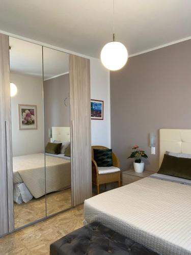 Postel nebo postele na pokoji v ubytování A Due Passi B&B