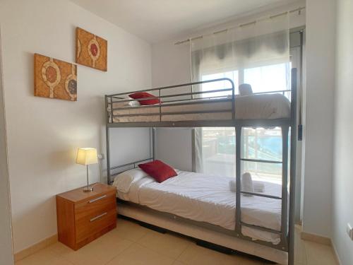 En eller flere senge i et værelse på Spanish Connection - Libertad 2 Playas