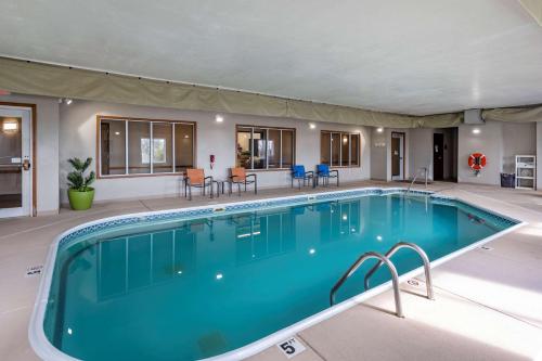 a swimming pool in a house at Comfort Inn & Suites Greenville I-70 in Greenville
