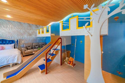 Postel nebo postele na pokoji v ubytování Rainbow Garden B&B