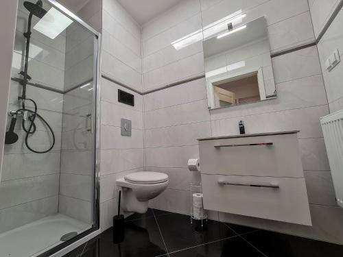 Ένα μπάνιο στο Apartamenty Hayduk