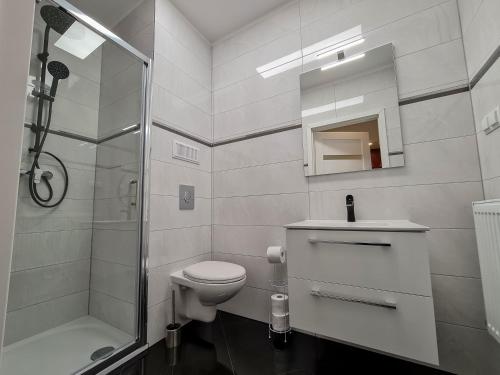 Ένα μπάνιο στο Apartamenty Hayduk
