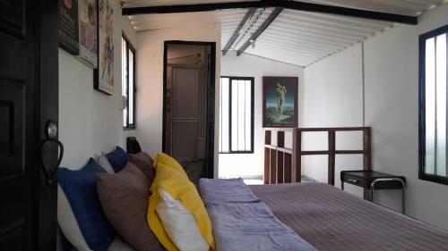 Postel nebo postele na pokoji v ubytování Cabañas en el Bosque