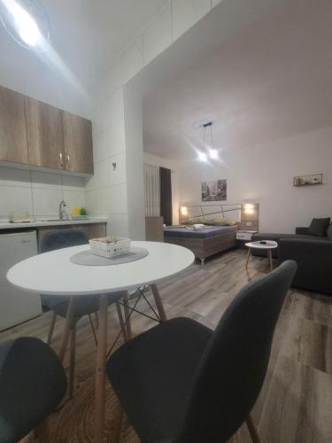 Η κουζίνα ή μικρή κουζίνα στο Apartments & Studio Haxhibeti