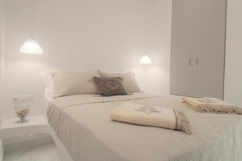 Katil atau katil-katil dalam bilik di Plaka Philoxenia Apartments