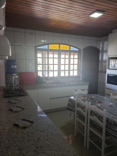 Kuchyň nebo kuchyňský kout v ubytování Chacara bela vista do gil