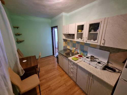 Kuchyň nebo kuchyňský kout v ubytování Apartman Mataija