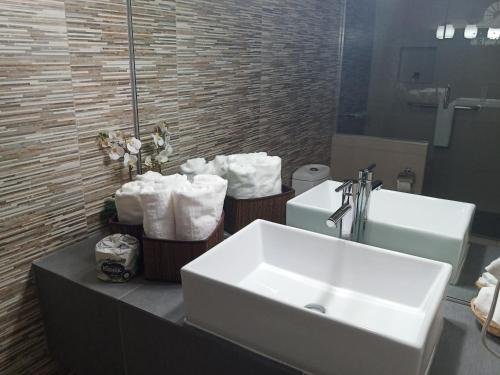 Koupelna v ubytování Baja Inn Hoteles Ensenada