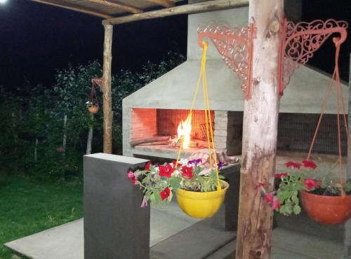 Zahrada ubytování Cabaña Anjana