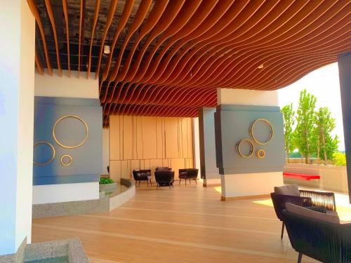 Гостиная зона в Netflix Two Bedroom Troika Kota Bharu Homestay 182