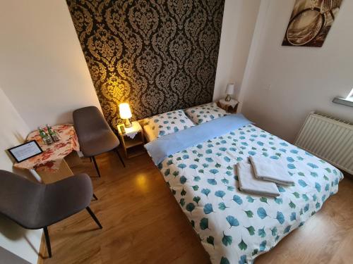 Katil atau katil-katil dalam bilik di Motel i Restauracja "Pod Basztą"