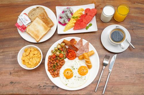 Mad på lejlighedshotellet eller i nærheden