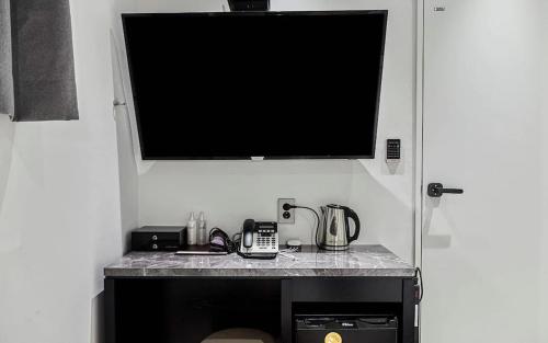 Una cocina o zona de cocina en Hotel WO Yongsan Station