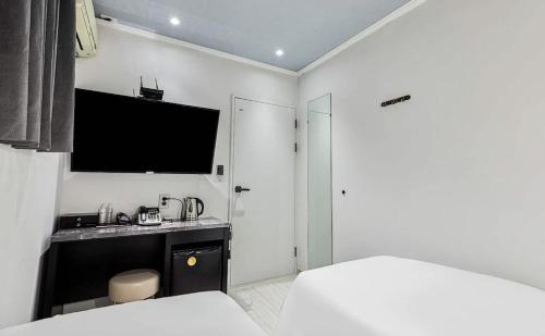 Cama o camas de una habitación en Hotel WO Yongsan Station