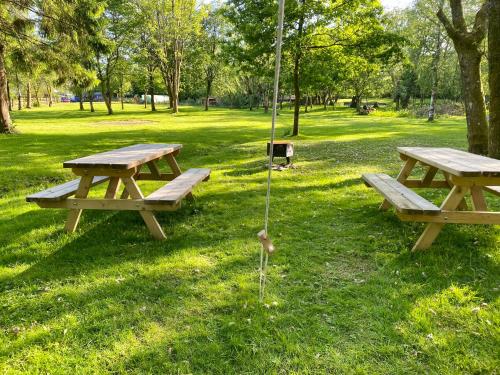 Zahrada ubytování River View Glamping