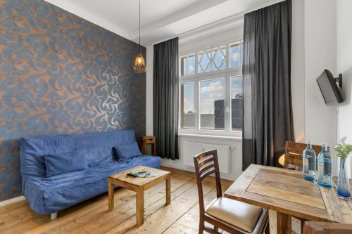 Χώρος καθιστικού στο Dresden Neustadt Apartments